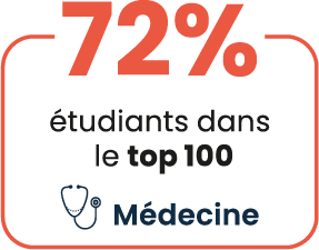 étudiants dans top 100 médecine