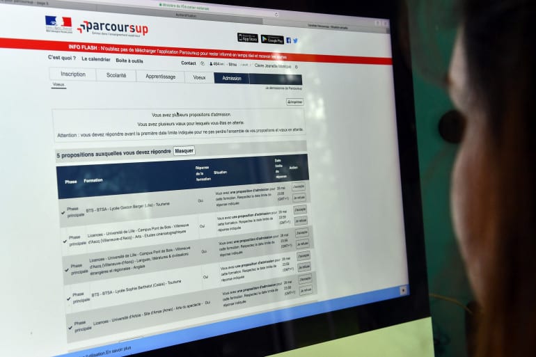 Résultats d’admission Parcoursup pour un candidat PASS, LAS ou prépa médecine