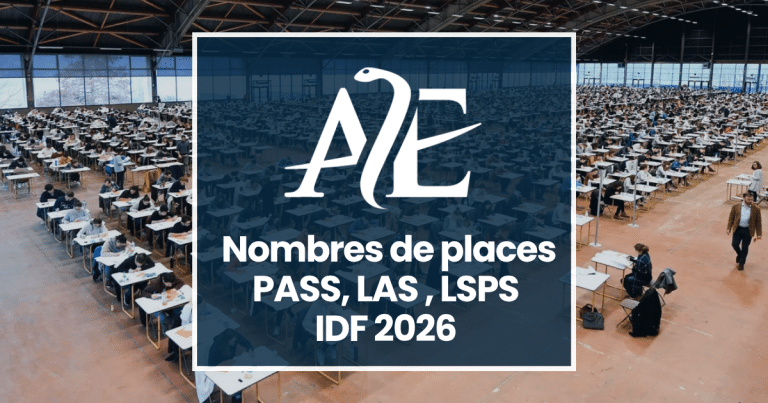 Nombre de places PASS, LAS et LSPS en Île-de-France 2026